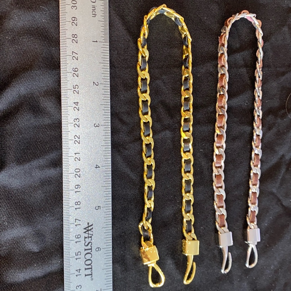 2 Beautiful 15” choker style necklaces.Unique!!